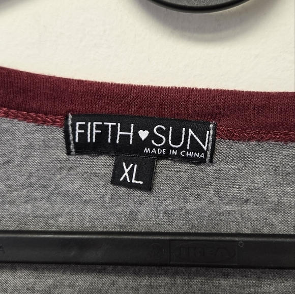 Fifth Sun All the Jingle Ladies T-Shirt Gray Red XL - Picture 6 of 8